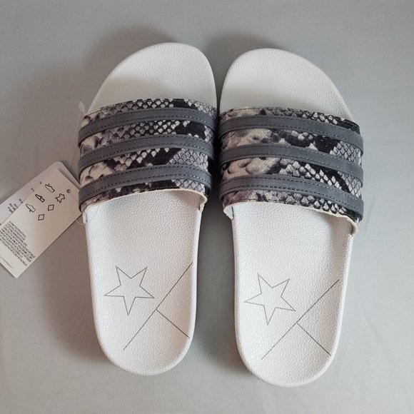 NEW Men's 5 / Women's 6 Adidas Limited Ed. Leather Snake Strap Sandals - Picture 7 of 11